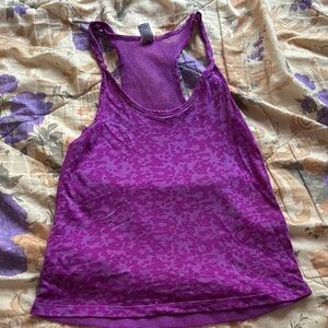 Vibrant Purple Sleeveless Tank Top for Active Comfort